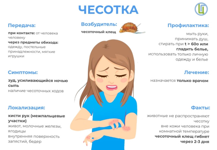 О проведении профилактических и противоэпидемических мероприятий в отношении чесотки.